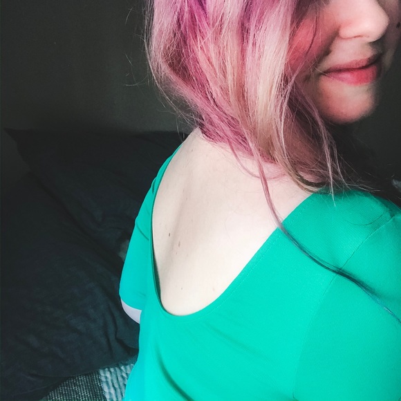 Old Navy - Fitted Green 3/4 Long Sleeve - Picture 2 of 7